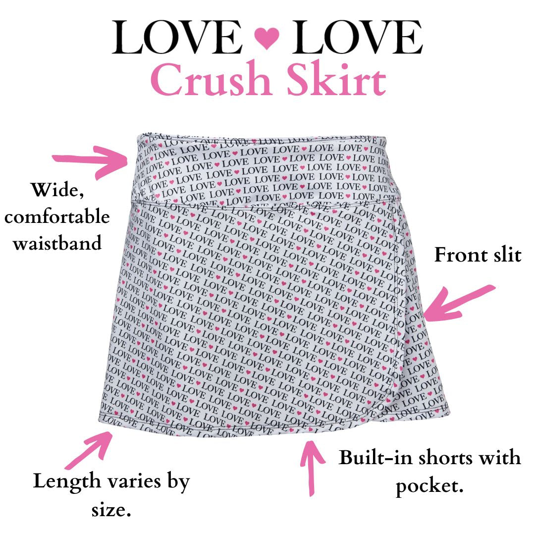 Crush Skirt-Valentine Plaid