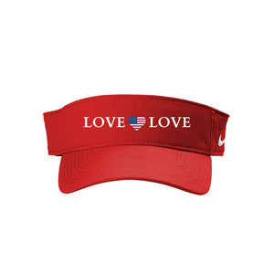 Open image in slideshow, Love Love Patriotic Visor (3 Colors)
