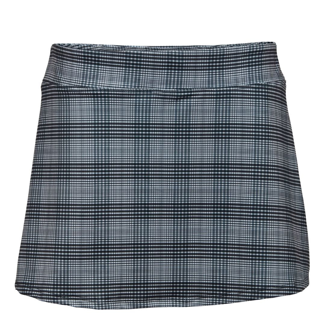 Pickleball Pocket Skirt-Grey/Black Plaid