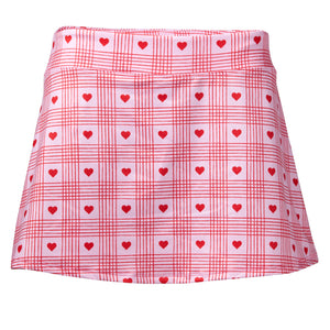 Open image in slideshow, Sassy Skirt-Valentine Plaid
