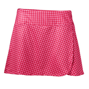 Open image in slideshow, Crush Skirt-Pink Houndstooth
