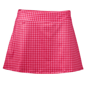 Open image in slideshow, Tee Time Skirt-Pink Houndstooth
