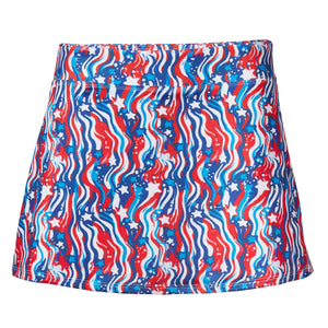 Open image in slideshow, Pickleball Pocket Skirt-Lovely Liberty
