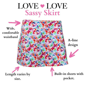 Custom Sassy Skirt-Team Nauti But Nice