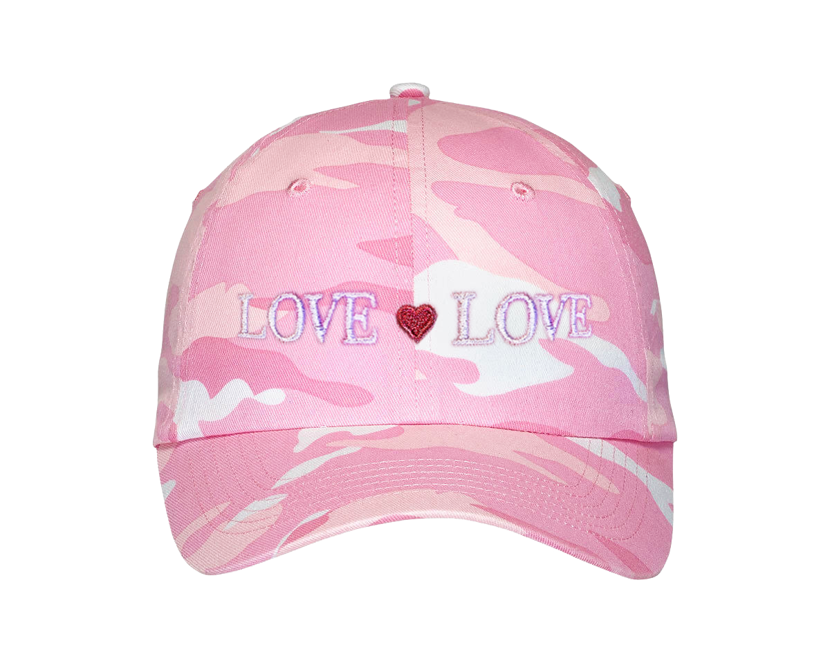 Love Love Pink Camo Cap