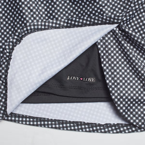 Crush Skirt-Black and White Gingham