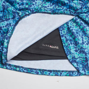 Crush Skirt-Blue Bubbles